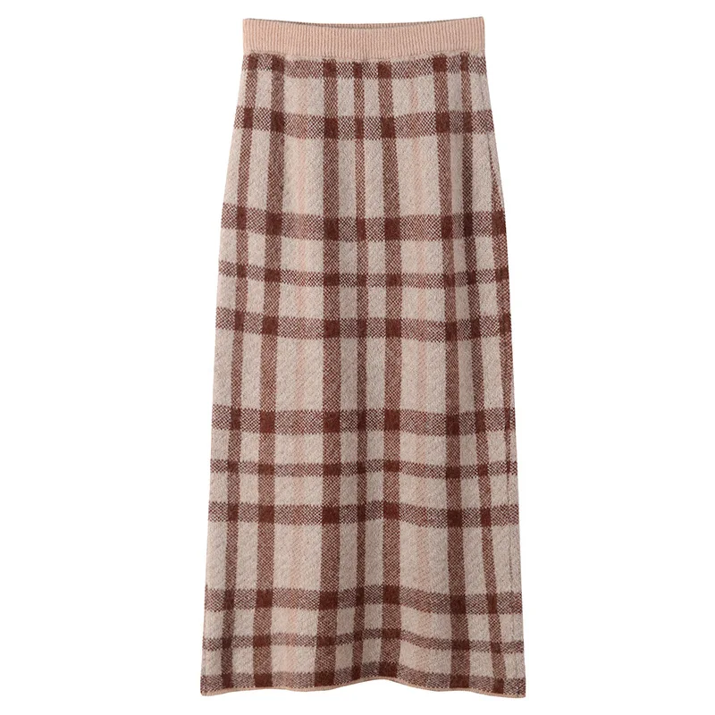 2018 Autumn and Winter New Style Women Knitted Skirt High Waist Slim Plaid Warm Casual Skirts Elastic Waist Haute Couture
2018 Autumn and Winter New Style Women Knitted Skirt High Waist Slim Plaid Warm Casual Skirts Elastic Waist Haute Couture