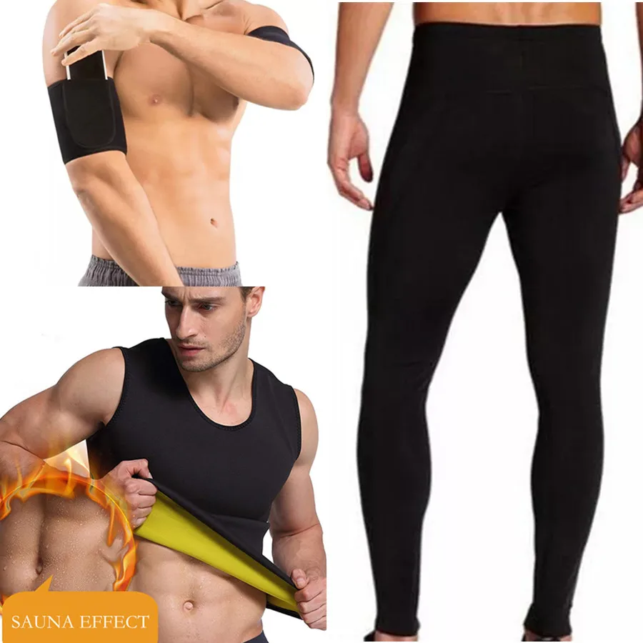 Men Body Shaper Sauna Sweat Slimming Waist Trainer Vest Long Pants Arm Sleeves Arm Warmers Vest Panties Shapewear Tummy Neoprene
Men Body Shaper Sauna Sweat Slimming Waist Trainer Vest Long Pants Arm Sleeves Arm Warmers Vest Panties Shapewear Tummy Neoprene