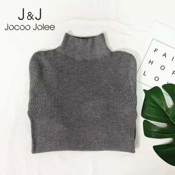 Jocoo Jolee New Fashion Autumn Turtleneck Pullovers Sweaters Primer Shirt Long Sleeve Short Korean Slim Fit Tight Sweater
Jocoo Jolee New Fashion Autumn Turtleneck Pullovers Sweaters Primer Shirt Long Sleeve Short Korean Slim Fit Tight Sweater