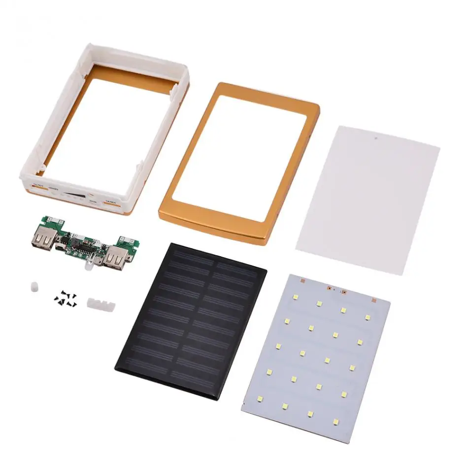 20000mAhPortable Solar Power Bank Case DIY Kit Dual USB NOT included Battery Charger Flashlight cellphone charger diy
20000mAhPortable Solar Power Bank Case DIY Kit Dual USB NOT included Battery Charger Flashlight cellphone charger diy