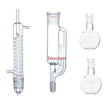 250ml 24/40 Soxhlet Extractor 40/38 Graham Coil Condenser & Two Flat Flask,Lab Glassware
250ml 24/40 Soxhlet Extractor 40/38 Graham Coil Condenser & Two Flat Flask,Lab Glassware