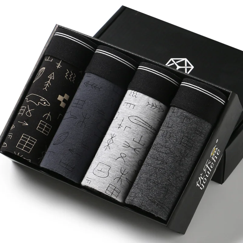 4pcs/Box Hot Men's Boxed Boxer Shorts Men Underwear Quality Cotton Underpants Brand Gift Package Boxer Homme
4pcs/Box Hot Men's Boxed Boxer Shorts Men Underwear Quality Cotton Underpants Brand Gift Package Boxer Homme