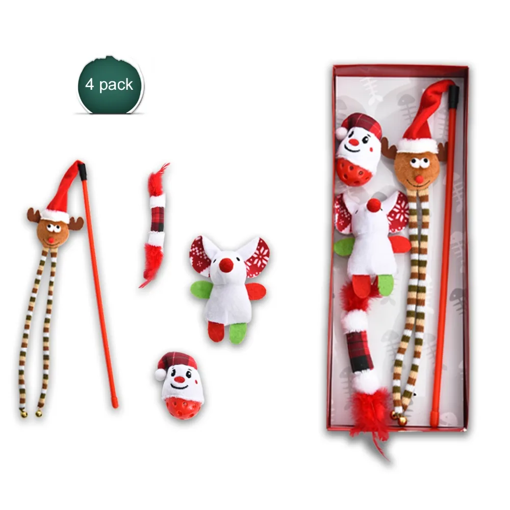 New Products 2018 Cat Toy Christmas Gift Set Cat Stick Wand Toys Interactive Tools Spring Pet Cat Toy Molar Bite Pet Toy
New Products 2018 Cat Toy Christmas Gift Set Cat Stick Wand Toys Interactive Tools Spring Pet Cat Toy Molar Bite Pet Toy