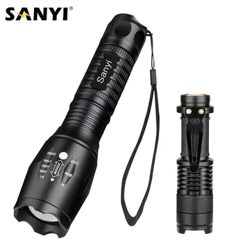 Tactical Flashlight 5 Mode XML T6 LED Flashlights Zoomable Focus Torch + Waterproof Pocket Clip Holder Penlight Outdoor Lighting
Tactical Flashlight 5 Mode XML T6 LED Flashlights Zoomable Focus Torch + Waterproof Pocket Clip Holder Penlight Outdoor Lighting