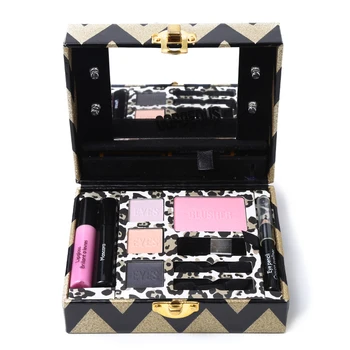 

1 Set MISS ROSE Brand New Makeup Sets 3 Color Eye Shadow+Eyeliner+Lipgloss+Mascara+Blush Make Up Palette with 3pcs Brush Tool