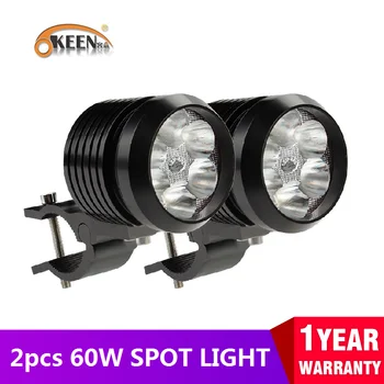 OKEEN 2pcs Super Bright Car LED Fog Light Motorcycle LED Headlight 60W Spot Light White Hight Low Beam Flash Work Light Headlamp
OKEEN 2pcs Super Bright Car LED Fog Light Motorcycle LED Headlight 60W Spot Light White Hight Low Beam Flash Work Light Headlamp