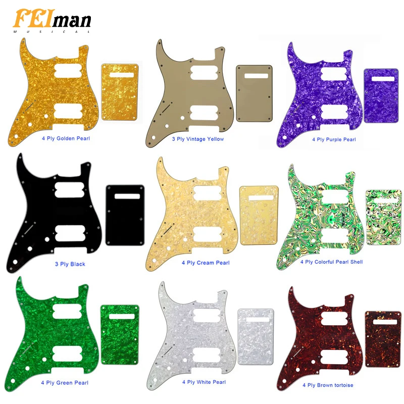 Pleroo Guitar parts left handed pickguards with back plate for fender standard and Contemporary Stratocaster ST HH style Guitar
Pleroo Guitar parts left handed pickguards with back plate for fender standard and Contemporary Stratocaster ST HH style Guitar