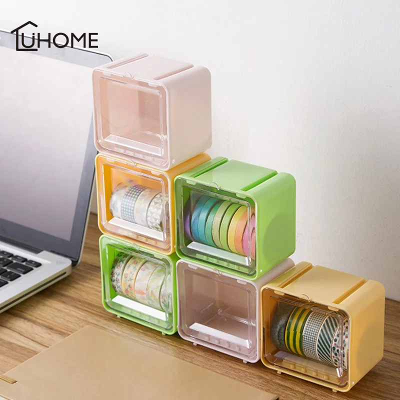 Cute Candy Color Desktop Tape Storage Box Case Plastic Box Stationery Sticker Storage Holder Desk Organizer Sundries Storage
Cute Candy Color Desktop Tape Storage Box Case Plastic Box Stationery Sticker Storage Holder Desk Organizer Sundries Storage