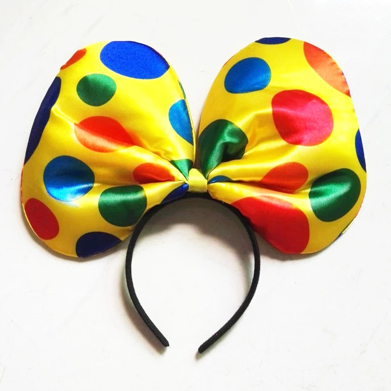 1pack Dot hairband clown Circus Polka Dot Bow Headband girls boy Birthday Party Kid Children Costume Minnie Mouse Ears Ornament
1pack Dot hairband clown Circus Polka Dot Bow Headband girls boy Birthday Party Kid Children Costume Minnie Mouse Ears Ornament