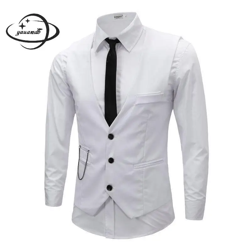 Mens Suits Vests Spring Autumn Male Blazer Waistcoats Clothing Single Breasted Solid Color Chain England Style Man Top Clothes32
Mens Suits Vests Spring Autumn Male Blazer Waistcoats Clothing Single Breasted Solid Color Chain England Style Man Top Clothes32
