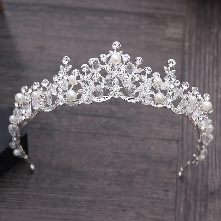 Luxury Elegant Crystal Pearl Bridal 