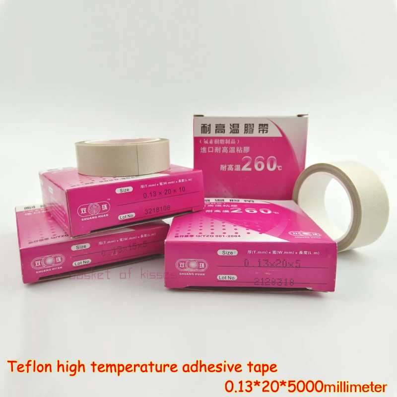 5 meters Temperature 260 degrees 20 mm wide multi-purpose Teflon high temperature environment using adhesive tape
5 meters Temperature 260 degrees 20 mm wide multi-purpose Teflon high temperature environment using adhesive tape