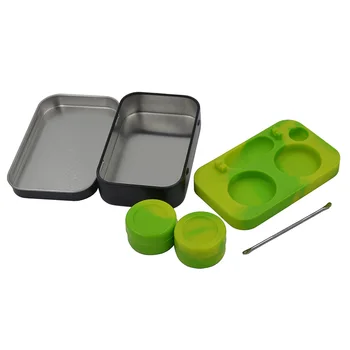 2set Tin Containers - 2 in 1 Bho Silicone station+Dab carving tool+5ml slick concentrate butane Oil silicone wax jar container
2set Tin Containers - 2 in 1 Bho Silicone station+Dab carving tool+5ml slick concentrate butane Oil silicone wax jar container