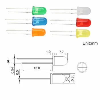 500pcs each color Diameter 5mm LED diode LED bead emitting high light blue green red yellow orange cool white light ,3000ea/lot
500pcs each color Diameter 5mm LED diode LED bead emitting high light blue green red yellow orange cool white light ,3000ea/lot