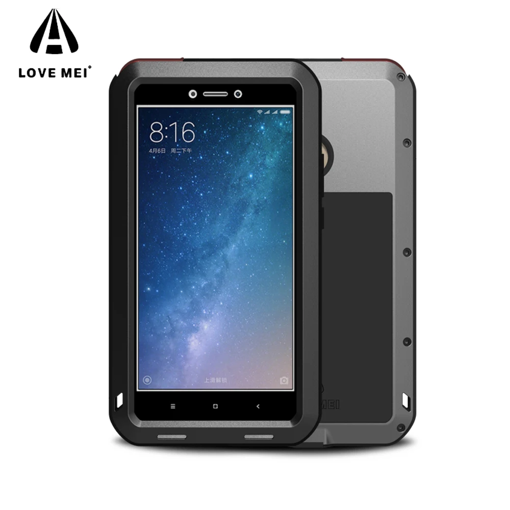 Love Mei Shockproof Case on For Xiaomi Mi Max 2 Case Aluminum Metal Heavy Duty Protection Cover for Xiaomi Max2 Xiomi Max2 Cases
Love Mei Shockproof Case on For Xiaomi Mi Max 2 Case Aluminum Metal Heavy Duty Protection Cover for Xiaomi Max2 Xiomi Max2 Cases