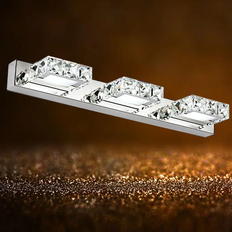 Crystal Modern Stainless Steel LED Front Mirror Light Wall Lamp Bathroom Makeup Vanity Wall Mounted Fixture Sconces Lighting lw4
Crystal Modern Stainless Steel LED Front Mirror Light Wall Lamp Bathroom Makeup Vanity Wall Mounted Fixture Sconces Lighting lw4