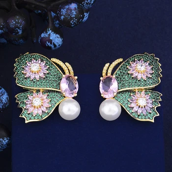 GODKI Trendy Luxury Flower Butterfly Stud Earrings For Women Wedding Cubic Zircon Crystal African Dubai Bridal Earrings
GODKI Trendy Luxury Flower Butterfly Stud Earrings For Women Wedding Cubic Zircon Crystal African Dubai Bridal Earrings