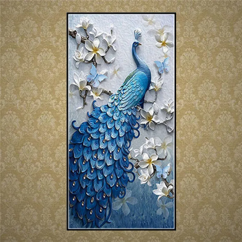Diamond painting / animal peacock pattern 5D DIY diamond painting cross stitch round full shape / diamond embroidery home decora
Diamond painting / animal peacock pattern 5D DIY diamond painting cross stitch round full shape / diamond embroidery home decora