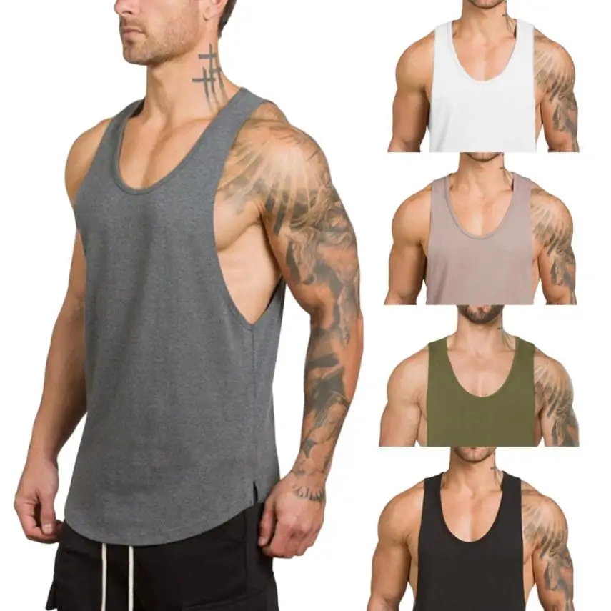 Sports Running Men Gym Bodybuilding Tank Top Mens Sleeveless Tshirts Summer CottonTank Tops 0720
Sports Running Men Gym Bodybuilding Tank Top Mens Sleeveless Tshirts Summer CottonTank Tops 0720