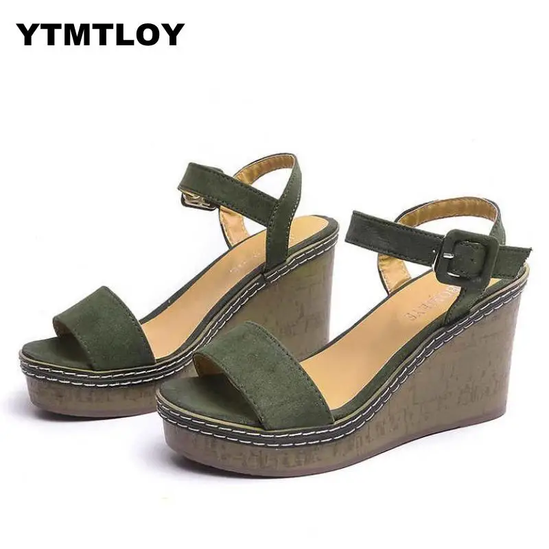 Women Summer Platform Sandals Female Fish Mouth High Heels Wedge Shoes Lady Sexy Buckle Slope 9cm Sandalias Mujer Wedges
Women Summer Platform Sandals Female Fish Mouth High Heels Wedge Shoes Lady Sexy Buckle Slope 9cm Sandalias Mujer Wedges