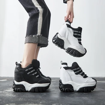 SWYIVY Black Shoes Women Sneakers White Casual Shoes Breathable Female Increasing Wedge Chunky Heels Sneakers 2019 New Letter
SWYIVY Black Shoes Women Sneakers White Casual Shoes Breathable Female Increasing Wedge Chunky Heels Sneakers 2019 New Letter