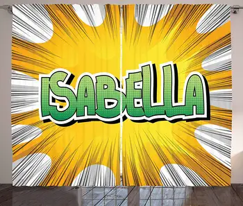 Isabella Curtains American Birth Name on Retro Style Fun Cartoon Backdrop Poster Design Living Room Bedroom Window Drapes
Isabella Curtains American Birth Name on Retro Style Fun Cartoon Backdrop Poster Design Living Room Bedroom Window Drapes