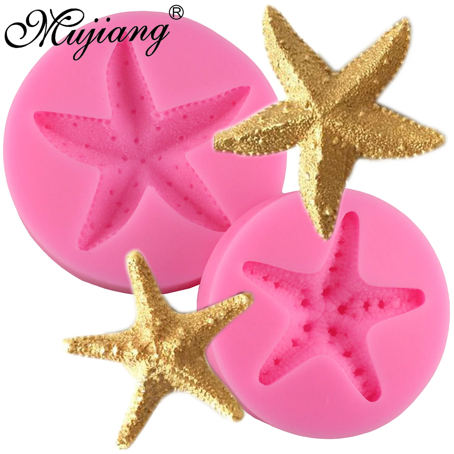 Mujiang 2 Size Sea Starfish Silicone Mold Sugarcraft Fondant Cake Decorating Tools Gumpaste Chocolate Candy Soap Fimo Clay Molds
Mujiang 2 Size Sea Starfish Silicone Mold Sugarcraft Fondant Cake Decorating Tools Gumpaste Chocolate Candy Soap Fimo Clay Molds