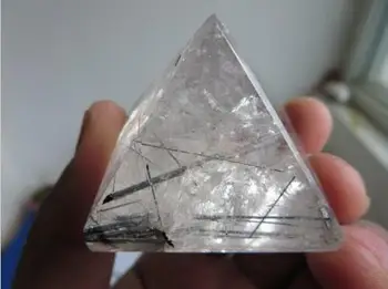 high quality 100% natural black hair quartz crystal pyramid healing as gift
high quality 100% natural black hair quartz crystal pyramid healing as gift