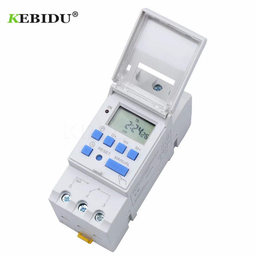 KEBIDU Digital 7 Days Programmable Digital Timer Switch Relay Control 220V/230V 15A Digital LCD Power Timer Electronic Weekly
KEBIDU Digital 7 Days Programmable Digital Timer Switch Relay Control 220V/230V 15A Digital LCD Power Timer Electronic Weekly