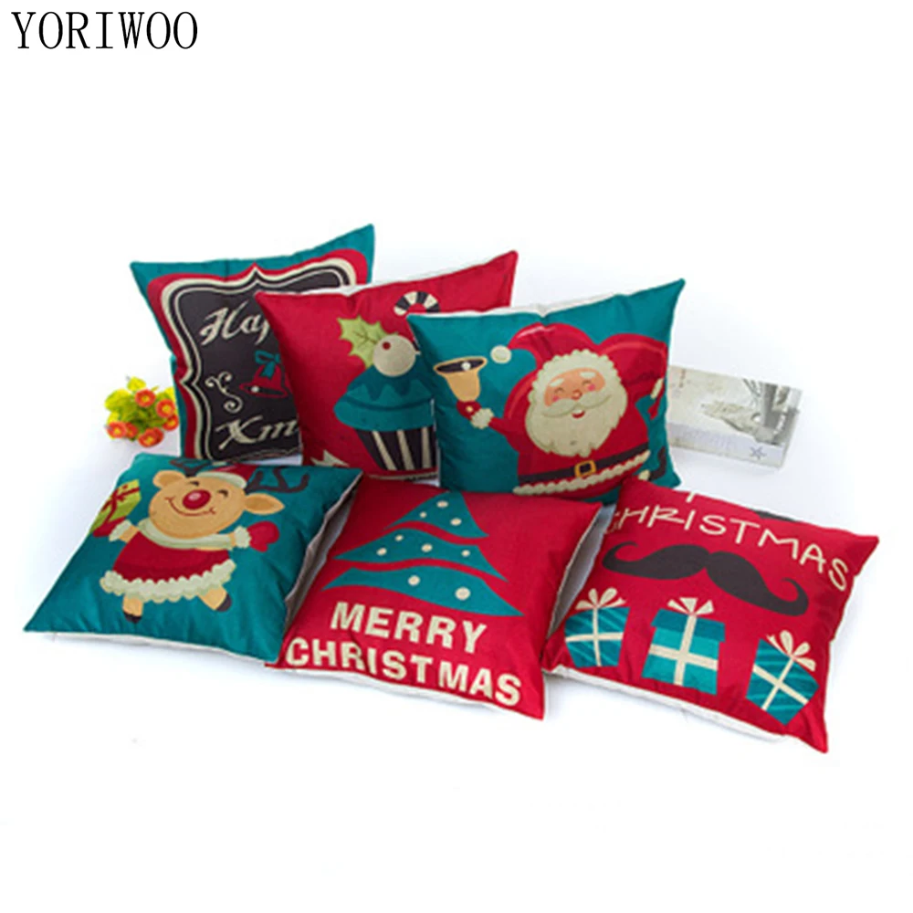 YORIWOO 45x45cm Merry Christmas Decoration Santa Clause Tree Pillow Case Home Sofa Decor Linen Xmas Pillowcase Christmas Items
YORIWOO 45x45cm Merry Christmas Decoration Santa Clause Tree Pillow Case Home Sofa Decor Linen Xmas Pillowcase Christmas Items