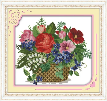 Blooming flower in basket Cross Stitch Kits Printed pattern Canvas DMC Counted Chinese Embroidery Needlework Cross-stitch set
Blooming flower in basket Cross Stitch Kits Printed pattern Canvas DMC Counted Chinese Embroidery Needlework Cross-stitch set