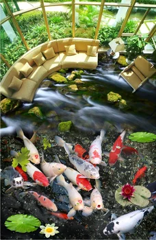 Custom mural 3d flooring picture pvc self adhesive wallpaper The stream goldfish home decor painting 3d wall murals wallpaper
Custom mural 3d flooring picture pvc self adhesive wallpaper The stream goldfish home decor painting 3d wall murals wallpaper