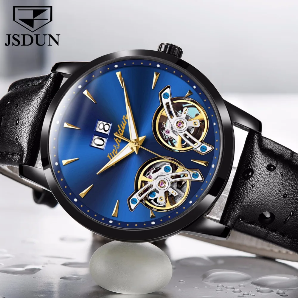 Mechanical Men's Watch Genuine Leather Business Waterproof Vintage date Double hollow Japan Movement Automatic watches relogio
Mechanical Men's Watch Genuine Leather Business Waterproof Vintage date Double hollow Japan Movement Automatic watches relogio