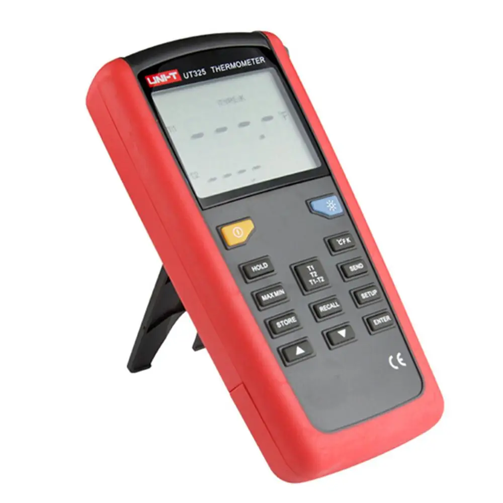 UNI-T UT325 Digital Thermometer Temperature Meter Tester T1-T2 Dual Input USB Interface Cable Type K J T E R S N
UNI-T UT325 Digital Thermometer Temperature Meter Tester T1-T2 Dual Input USB Interface Cable Type K J T E R S N