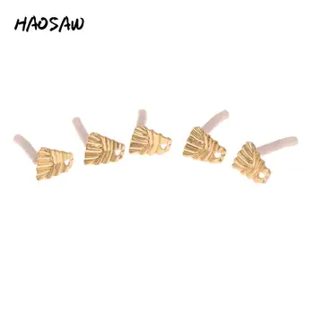 HAOSAW 9*10MM 6Pcs/Lot Bumpy Geometric Stud Accessories Parts/Zinc Alloy/Jewelry Findings/Stud Earrings Accessories/Handmade
HAOSAW 9*10MM 6Pcs/Lot Bumpy Geometric Stud Accessories Parts/Zinc Alloy/Jewelry Findings/Stud Earrings Accessories/Handmade