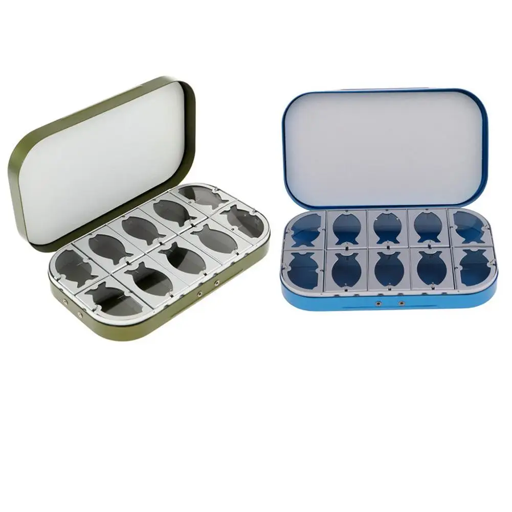 NEW 10 Compartment Aluminum Alloy Waterproof Pocket Slim Fly Fishing Storage Box
NEW 10 Compartment Aluminum Alloy Waterproof Pocket Slim Fly Fishing Storage Box