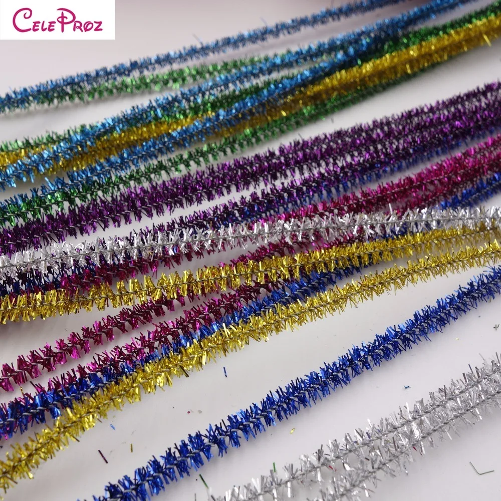 100pcs 30cm Glitter chenille Plush Tinsel Wire Tinsel Stems Wired Sticks DIY Craft Supplies
100pcs 30cm Glitter chenille Plush Tinsel Wire Tinsel Stems Wired Sticks DIY Craft Supplies