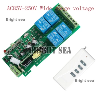 AC85V~250V 110V RF 4CH 1000M Wide Voltage Multi-Function Wireless Remote Control Switch System 315/433MHZ switch
AC85V~250V 110V RF 4CH 1000M Wide Voltage Multi-Function Wireless Remote Control Switch System 315/433MHZ switch