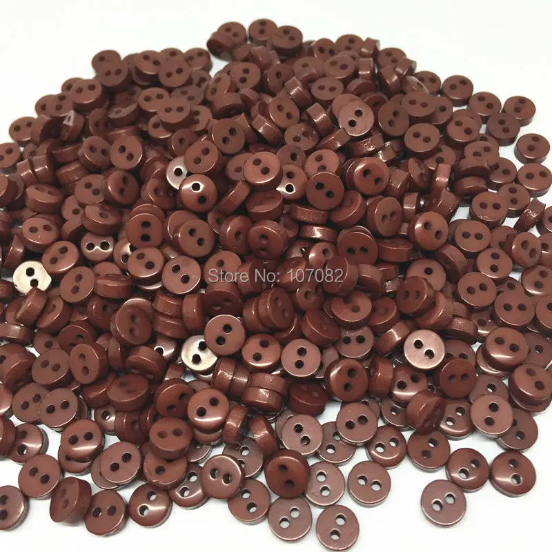 1000Pcs/lot Brown 6mm Round Resin Mini Tiny Buttons Sewing Accessories Embellishments BUTTON
1000Pcs/lot Brown 6mm Round Resin Mini Tiny Buttons Sewing Accessories Embellishments BUTTON