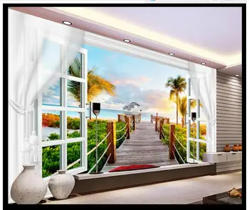 3d photo wallpaper custom 3d murals wallpaper sitting room 3 d scenery coconut palm TV setting wall window curtain wall decor
3d photo wallpaper custom 3d murals wallpaper sitting room 3 d scenery coconut palm TV setting wall window curtain wall decor