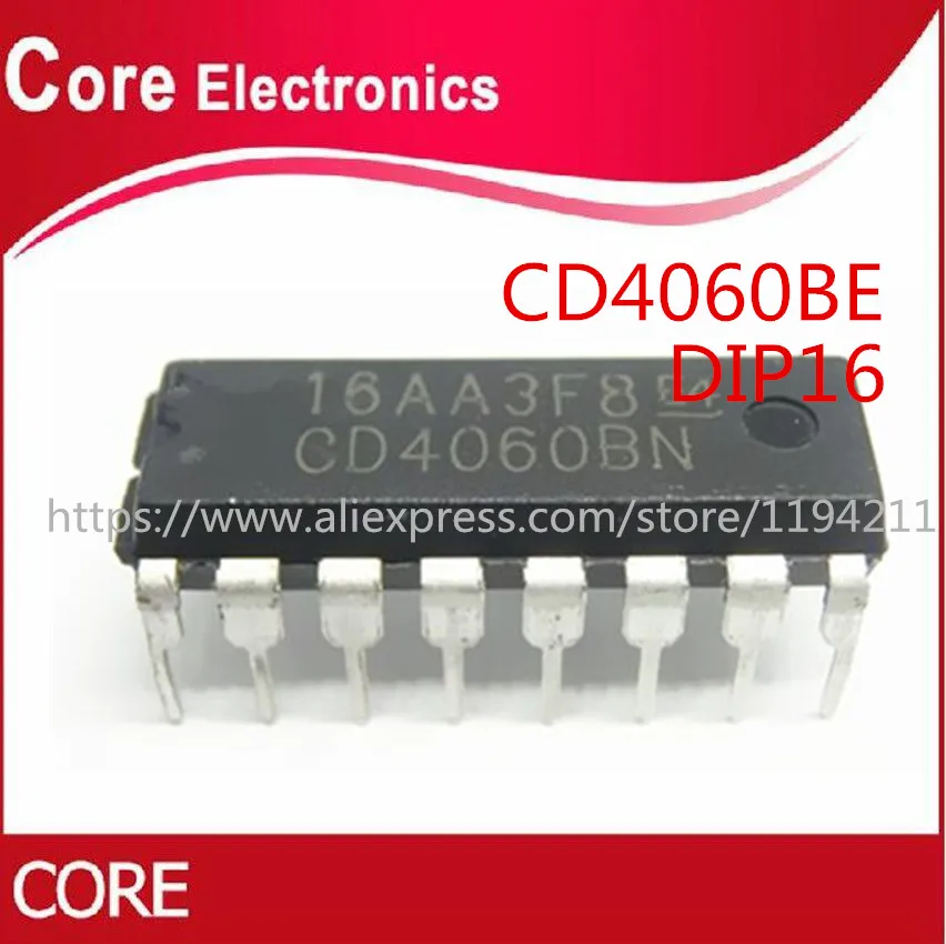 200 шт. CD4060BE DIP16 CD4060 DIP 4060BE 16 оригинальный IC|Интегральные схемы| |