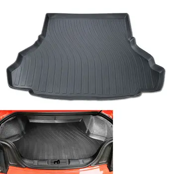 

BBQ@FUKA Car ABS Liner Cargo Trunk Mat Tail Floor Protector Tray Pad Fit For Ford Mustang 2015-2016 Car Accessories