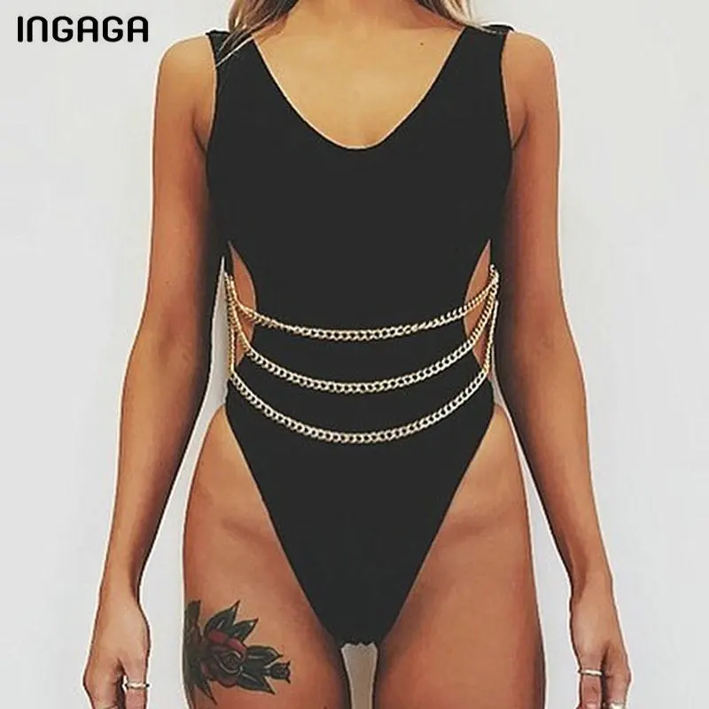 INGAGA Chain One Piece Swimsuit High Cut Swimwear Women New Bathing Suit Women Sexy Strap Beachwear 2019 U-back Monokini
INGAGA Chain One Piece Swimsuit High Cut Swimwear Women New Bathing Suit Women Sexy Strap Beachwear 2019 U-back Monokini