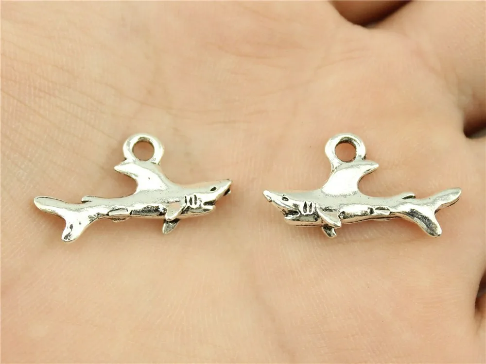 WYSIWYG 10pcs 25x12mm Shark Sea Fish Charm Pendants For Jewelry Making Antique Silver Shark Pendants Charm Shark
WYSIWYG 10pcs 25x12mm Shark Sea Fish Charm Pendants For Jewelry Making Antique Silver Shark Pendants Charm Shark