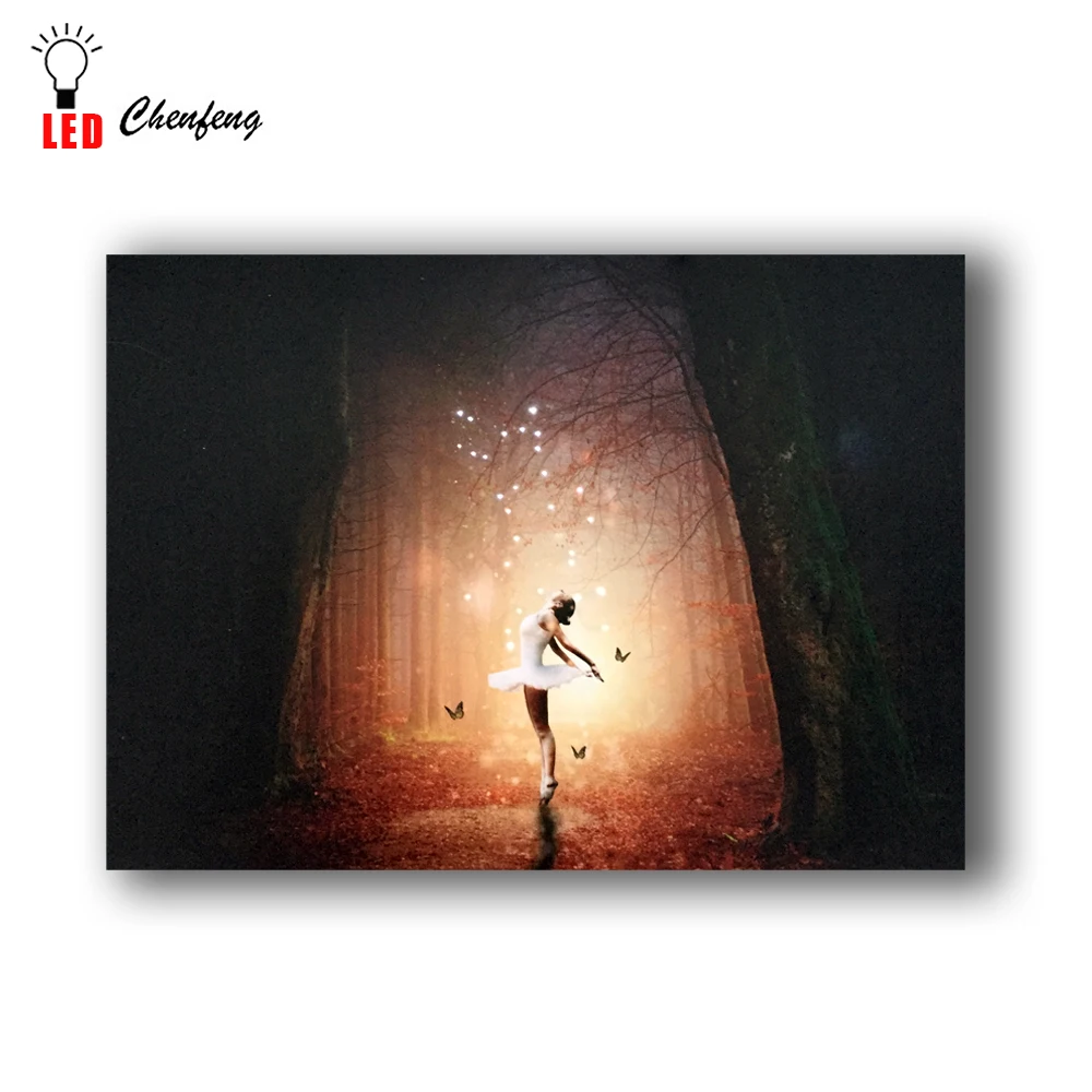 30 point fiber optic lights Led Canvas Printing dancer in forest wall pictures panting wall art home decor 12x16IN cheap price
30 point fiber optic lights Led Canvas Printing dancer in forest wall pictures panting wall art home decor 12x16IN cheap price