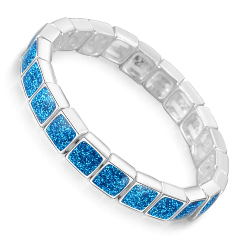 Synthetic Blue Fire Opal Square Stone Bracelets Bangles for Women Silver Color Bracelet Fashion Jewelry Valentine's Day Gift
Synthetic Blue Fire Opal Square Stone Bracelets Bangles for Women Silver Color Bracelet Fashion Jewelry Valentine's Day Gift