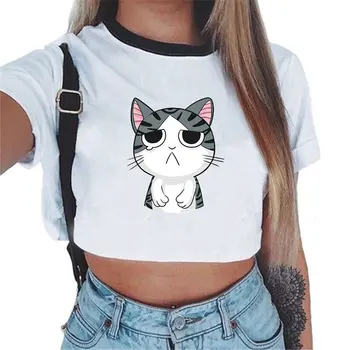 Crop Tops 2018 Summer Sexy Women White Clothing Knitted High Quality Tops Vest Print Black Cat Women Casual Tank Top Femme Shirt
Crop Tops 2018 Summer Sexy Women White Clothing Knitted High Quality Tops Vest Print Black Cat Women Casual Tank Top Femme Shirt