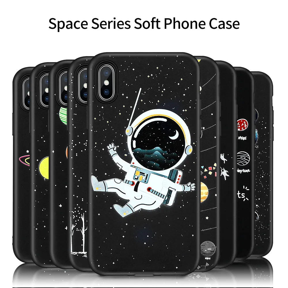 Чехол kisscase для IPhone X чехол 5 5S 6 6s 7 8 Plus XS MAX XR космическая луна астронавт |