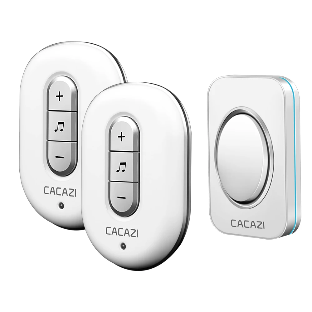 CACAZI Waterproof Wireless Doorbell LED Light 280M Remote Home Cordless Doorbell EU Plug 48 Chime 6 Volume 1 Button 1 2 Receiver
CACAZI Waterproof Wireless Doorbell LED Light 280M Remote Home Cordless Doorbell EU Plug 48 Chime 6 Volume 1 Button 1 2 Receiver