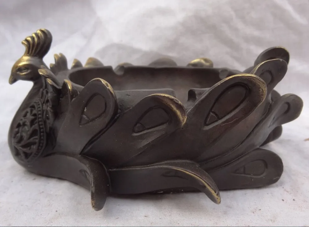song voge gem S4156 Chinese Pure Bronze Gilt Carved Phoenix Head Statue Bird Peacock Bowl Ashtray
song voge gem S4156 Chinese Pure Bronze Gilt Carved Phoenix Head Statue Bird Peacock Bowl Ashtray